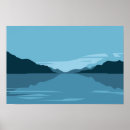 Search for serene landscape posters Blue