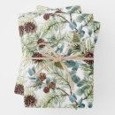 Search for christmas cone wrapping paper Botanical
