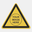 Search for triangle sign stickers Warning