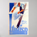 Search for vintage skiing advertising posters Snow