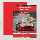 Search for growing up two fast birthday invitations Racing