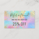 Search for refer a friend business cards Aesthetician