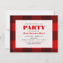 Search for red and black plaid invitations Party