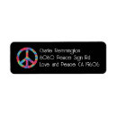 Search for hippie return address labels Black
