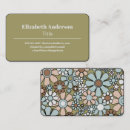 Search for flower pattern business cards Groovy