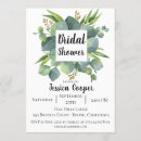 Search for leaf bridal shower invitations Eucalyptus