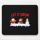 Search for let it snow mouse mats Santa claus