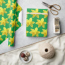 Search for yellow floral wrapping paper Daffodils
