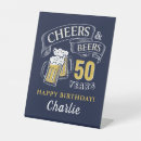 Search for funny 50th birthday party decor Cheers and beers