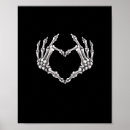 Search for gothic heart posters Skeleton hands