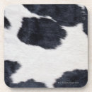 Search for cowhide coasters Black