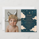 Search for moon 1st birthday invitations Gold