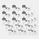 Search for black hair wrapping paper Dog