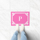 Search for hot pink doormats Monogrammed