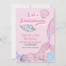 Search for seashell birthday invitations Mermaid