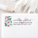Search for pink and silver return address labels Elegant
