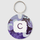 Search for purple flower pattern key rings Vintage