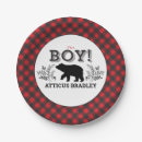 Search for black and white checkered paper plates Lumberjack