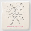 Search for fashionable coasters Girl