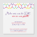 Search for colourful dots invitations Rainbow colours