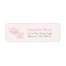 Search for tea cup return address labels Watercolor
