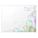 Search for baby shower notepads Bubbles