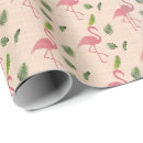 Search for pink flamingo christmas wrapping paper Tropical