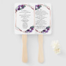 Search for purple and gold wedding programs Floral