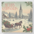 Search for vintage christmas coasters Snow