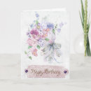 Search for vintage floral birthday cards Purple