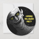 Search for vampires square invitations Trick or treat