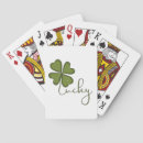 Search for 4 leaf clover playing cards Ireland