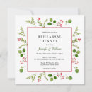 Search for christmas rehearsal dinner invitations Watercolor