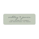 Search for green and black return address labels Modern