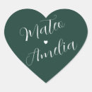 Search for emerald hearts stickers Calligraphy