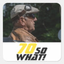 Search for 70th birthday celebration stickers Seventy
