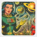 Search for vintage science fiction stickers Ufo