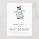 Search for penguin baby girl shower invitations Watercolor