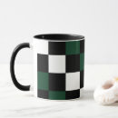 Search for green and white gingham pattern mugs For her