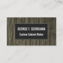 Search for cabinet business cards Rustic