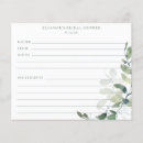 Search for bridal shower recipe cards Eucalyptus