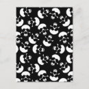 Search for skull pattern postcards Black and white