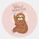 Search for funny sloth stickers Lazy