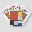 Search for abstract art playing cards Piet mondrian