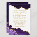 Search for purple gold white invitations Agate