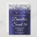 Search for blue and silver sweet 16 invitations Daughter