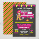 Search for girl firefighter birthday invitations For kids