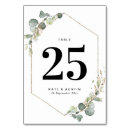 Search for eucalyptus table cards Green and white
