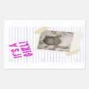 Search for birth rectangle stickers Pink