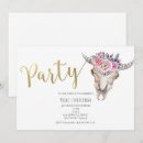 Search for boho cow skull invitations Country